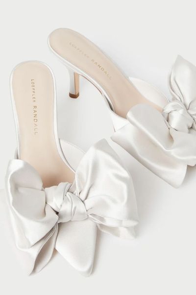 Margot Satin Bow Mules from Loeffler Randall