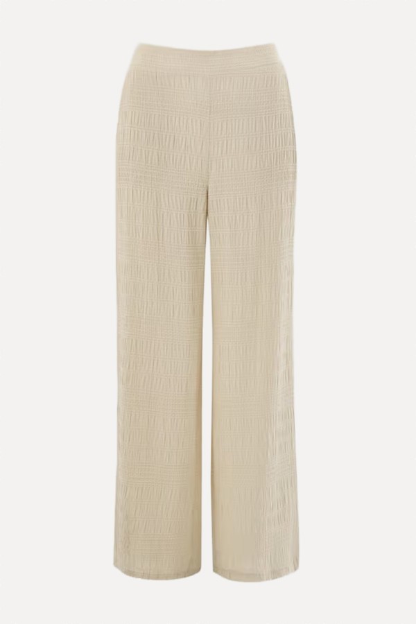 Stitch Detail Wide Leg Co-Ord Trousers
