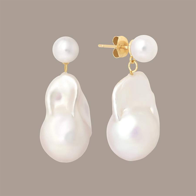 Ana Baroque Pearl Earrings