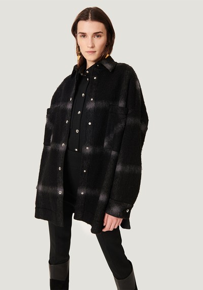 Heldens Oversized Plaid Overshirt Coat