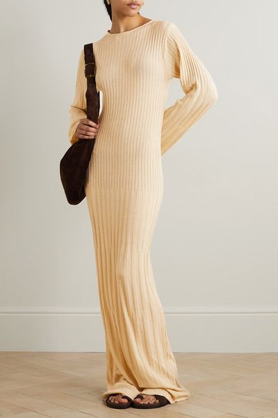Serafia Ribbed-Knit Maxi Dress, £249 | Faithfull The Brand