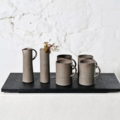 Coffee Set For Four In Warm Grey No.7 from Jono Smart & Emily Stephens
