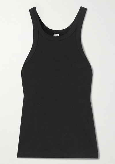 Espera Ribbed Organic Cotton-Blend Jersey Tank from Totême