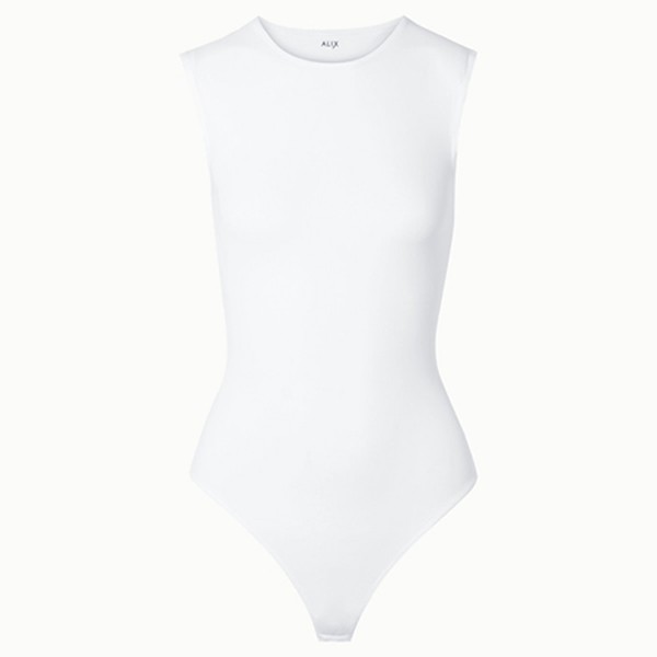 Lenox Stretch-Jersey Thong Bodysuit from Alix NYC