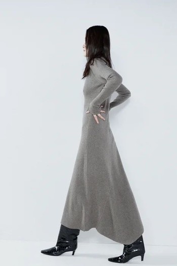 Cashmere-Blend Ribbed Fishtail Dress from RAEY