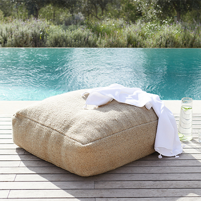 Helford Floor Cushion from The White Company