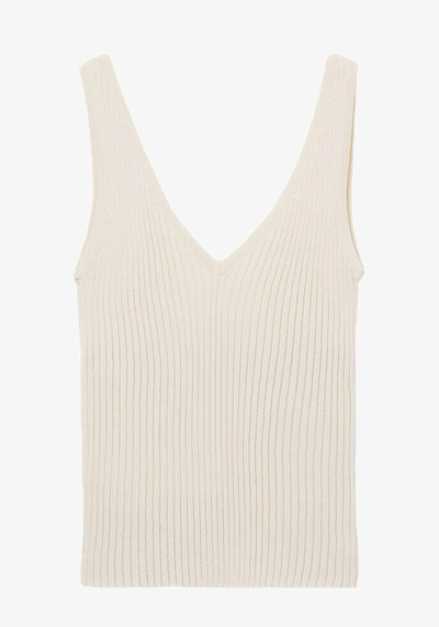 Ribbed Knit Top from Mango