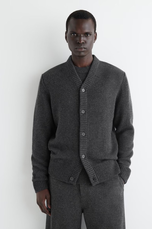 Cashmere V-Neck Cardigan from COS
