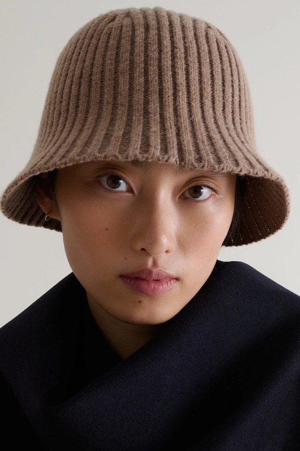 Wool Ribbed Knit Bucket Hat from Rise & Fall