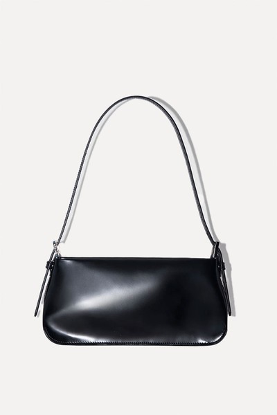 Dulce Black Semi Patent Leather Bag from By Far