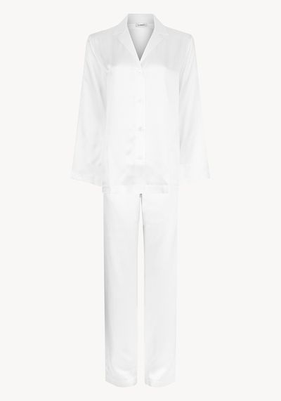 White Silk Pyjama Set from La Perla