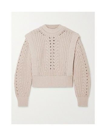 Prune Ribbed Pointelle-Knit Sweater, £510 | Isabel Marant