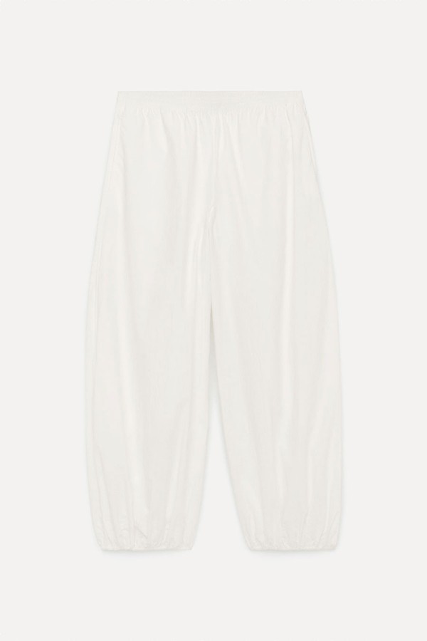 Balloon-Leg Poplin Trousers from ARKET