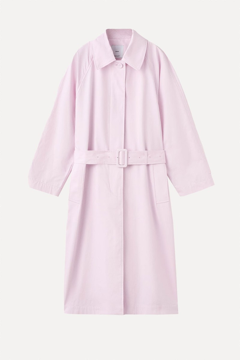 Long Trench Coat With Belt from Zara