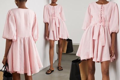 Mina Tasseled Ramie Mini Dress, £440 | Fil De Vie