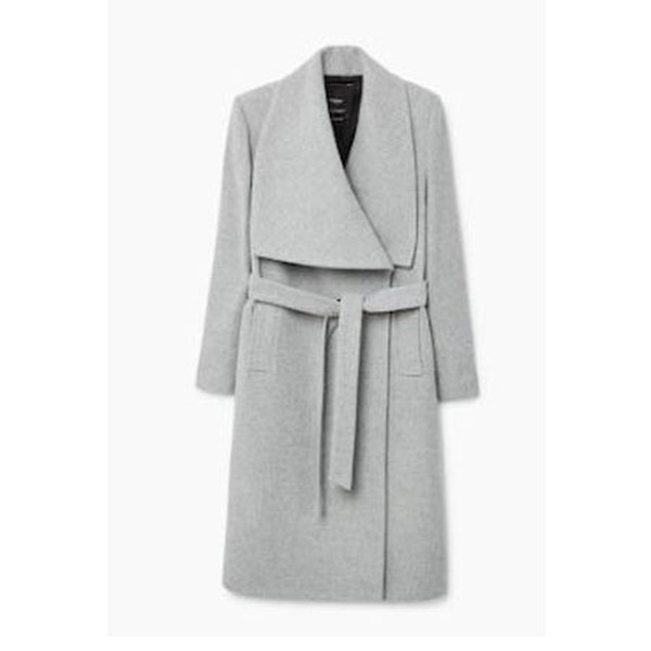 Belted Wool Coat from Mango