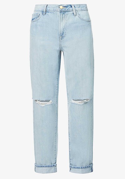 Tate Boy-Fit Mid-Rise Stretch-Denim Jeans from J Brand