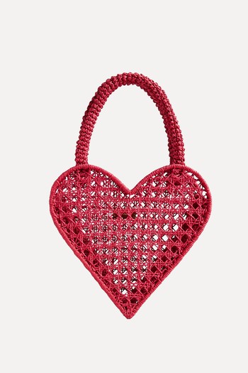 Small Heart Straw Bag from J.Crew