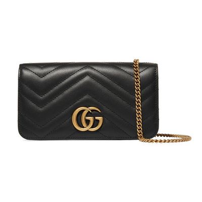 GG Marmont Mini Leather Shoulder Bag