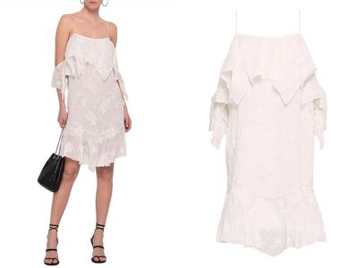 Cold-Shoulder Broderie Anglaise Gauze Dress from Iro