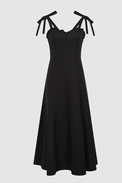 Yanna Strappy Linen Blend Midi Dress  from Reiss 