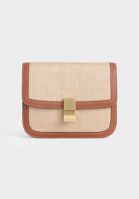 Medium Classic Bag In Braided Textile Façon Raffia & Calfskin, £2,600 | Celine 
