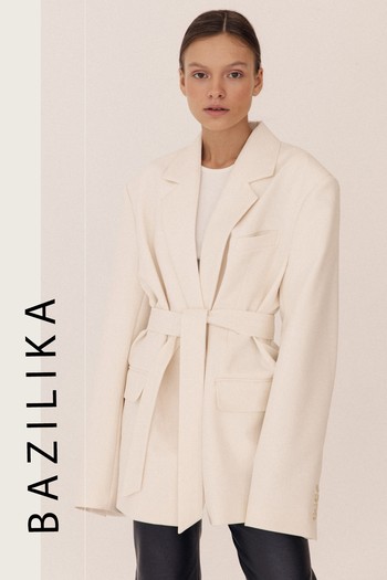 Oversized Blazer With Belt from Bazilika