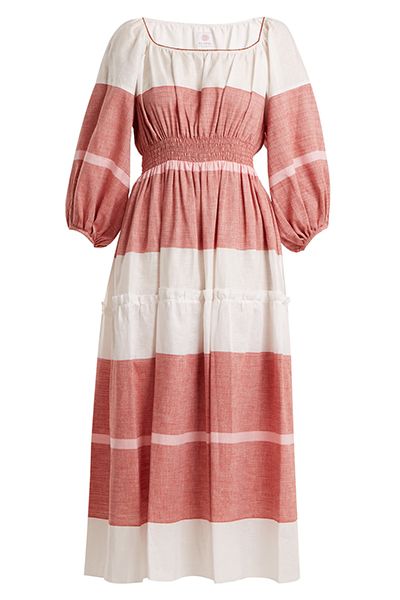 Puff-Sleeved Linen Dress from Gul Hurgel