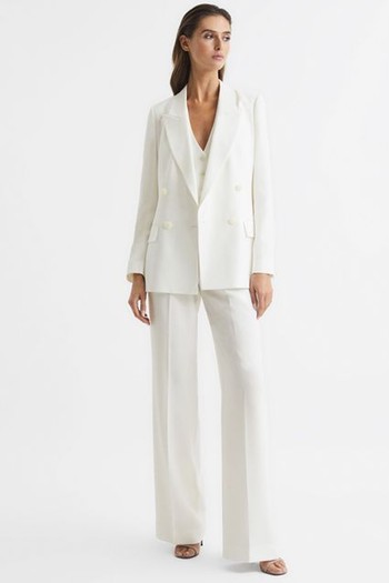 Tatum Crepe Double Breasted Blazer from Reiss