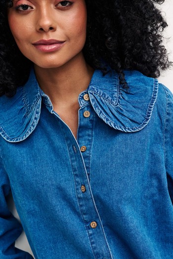 Denim Collared Blouse, £49 | Nobody's Child