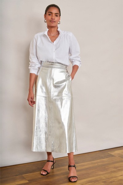 Lateisha Faux Leather Skirt from Wyse