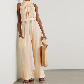 Lyocell Seersucker Jumpsuit, £380 | Evarae