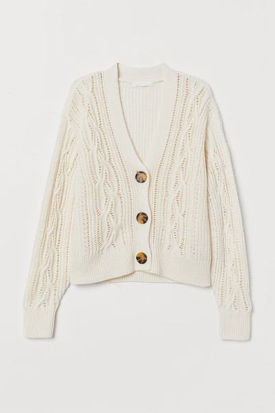 Cable-Knit Cardigan