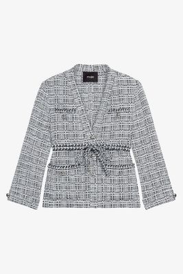 Belted Tweed Jacket from Maje