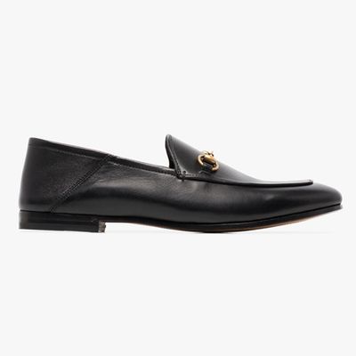 Black Brixton Leather Loafers from Gucci