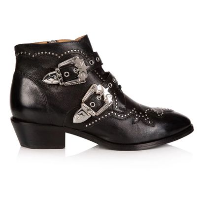 Black Leather Ankle Boots from Air & Grace