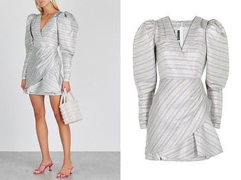 Number 24 Metallic-Jacquard Mini Dress from Rotate Birger Christensen