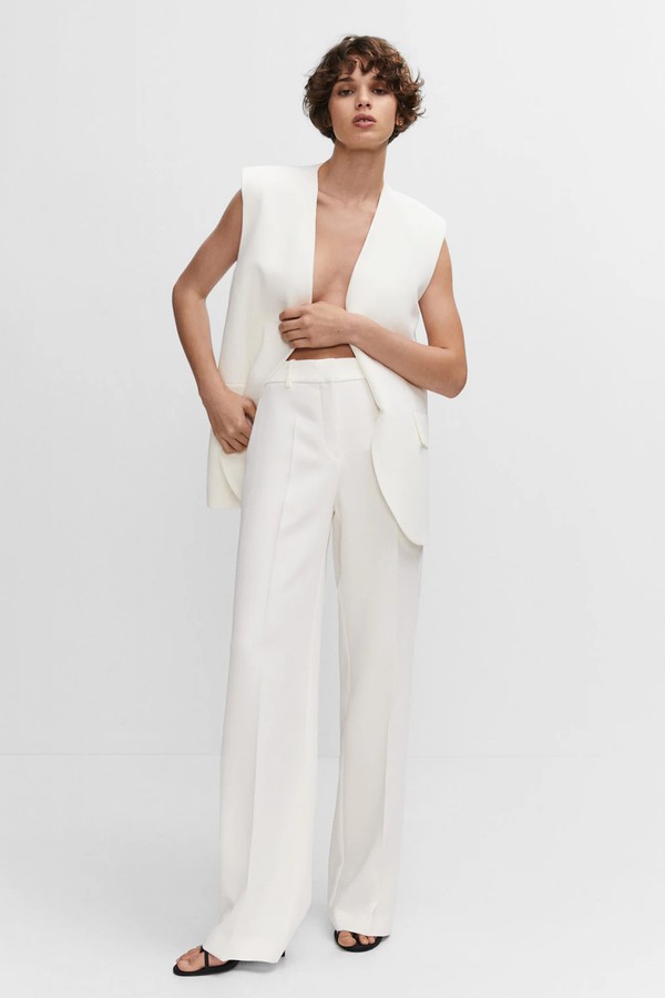 Wide-Leg Suit Trousers from Mango