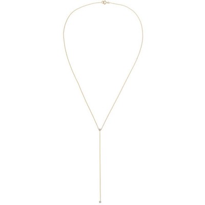 14-karat gold diamond necklace from Stone & Strand