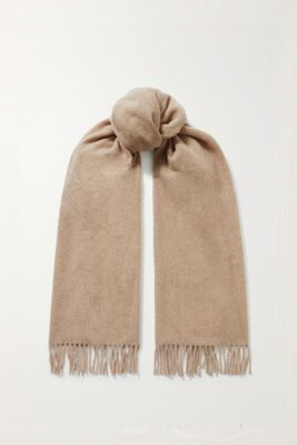 Fringed Wool Scarf from Totême