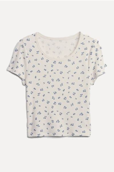 Waffle Knit T-Shirt from Gap