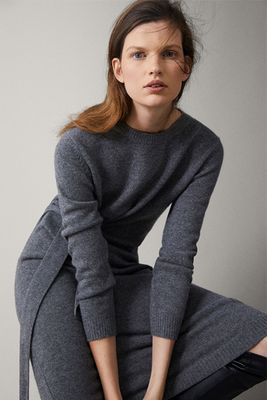 Cashmere Tied Dress from Massimo Dutti