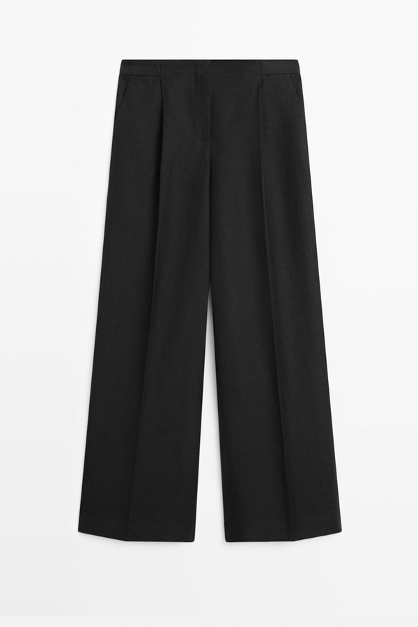 Flowing Linen Suit Trousers from Massimo Dutti