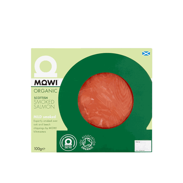Organic Smoked Salmon Slices from Mowi 