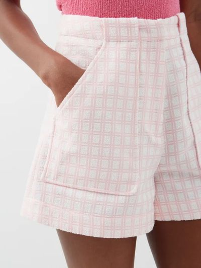 Checked Cotton-Blend Bouclé Shorts from Lisa Marie Fernandez