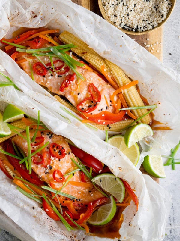 Salmon En Papillotte