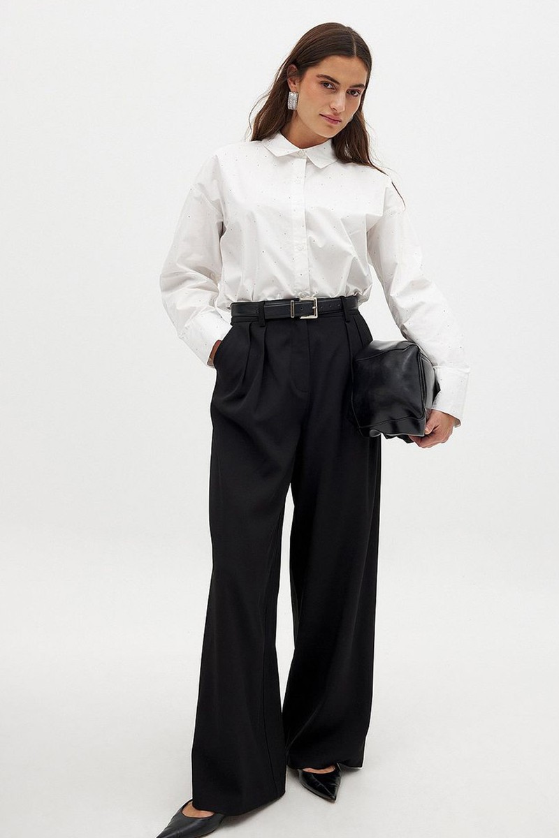 Wide Leg High Waist Suit Pants from NA-KD