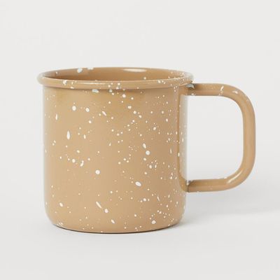 Patterned Metal Mug