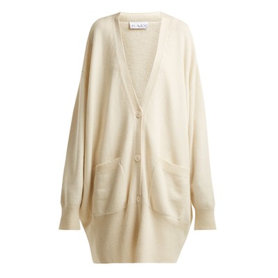 Long Line Cashmere Grandad Cardigan from Raey