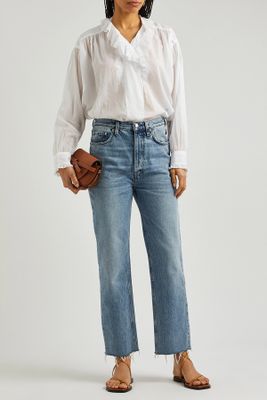 Pamias Ruffled Cotton Blouse from Isabel Marant